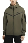 Nike Sportswear Tech Fleece Zip Hoodie In Twilight Marsh/ Black