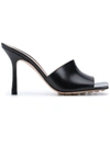 Bottega Veneta Stretch Patent Leather Slide Sandals