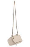 Givenchy Mini Pandora Sugar Leather Shoulder Bag In Dune