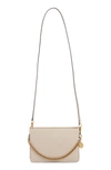 Givenchy Cross 3 Leather Crossbody Bag In Dune/ Light Blue
