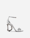Dolce & Gabbana Nappa Mordore Sandals With Baroque Dg Heel