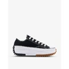 Converse Unisex Foundation Run Star Hike Ox Low-top Platform Sneakers In Black+white+gum