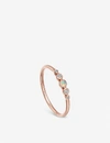 ASTLEY CLARKE ICON NOVA 14CT ROSE-GOLD, DIAMOND AND OPAL RING,996-10080-42021RWTR