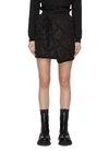 MONCLER PADDED PATCH POCKET WRAP MINI SKIRT