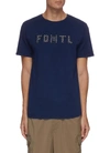 FDMTL SASHIKO LOGO EMBROIDERED PATCH T-SHIRT