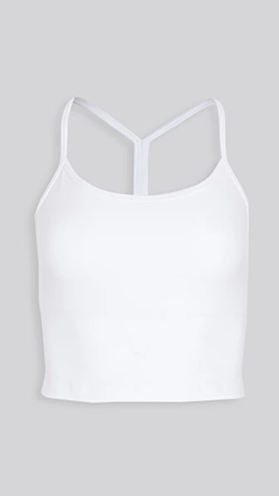 Beyond Yoga Spacedye Slim Racerback Cropped Tank - White Light