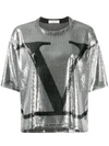 VALENTINO V logo sequin T-shirt