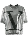 VALENTINO VLOGO SEQUINNED T-SHIRT