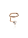 Repossi 18k Rose Gold Serti Sur Vide Diamond Single Ear Cuff In Rose Gold