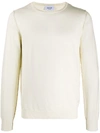 DONDUP RIBBED-TRIM CREW NECK JUMPER