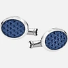 MONTBLANC MEISTERSTÜCK CUFFLINKS OVAL STEEL LACQUER,126132