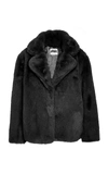 Apparis Manon Faux-fur Coat In Grey