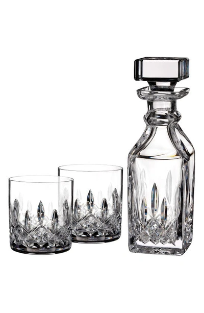 Waterford Lismore 3-piece Connoisseur Square Decanter And Tumbler Set In No Color