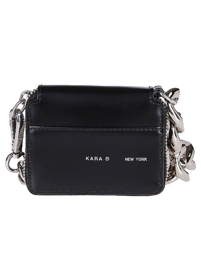 Kara Black Leather Bike Wallet