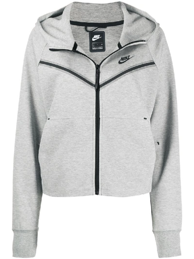 Nike Hooded Sports Jacket In Grey