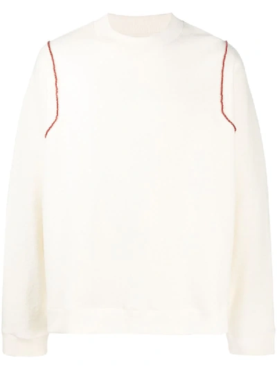 Jil Sander Bead Detailing Sweatshirt In White