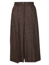 DOLCE & GABBANA BROWN WOOL-ALPACA BLEND TROUSERS,11474390