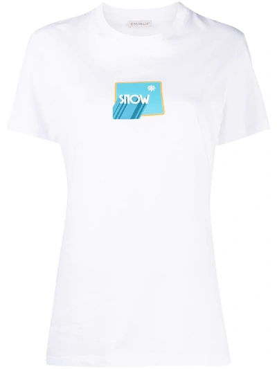 Moncler Logo印花t恤 In White