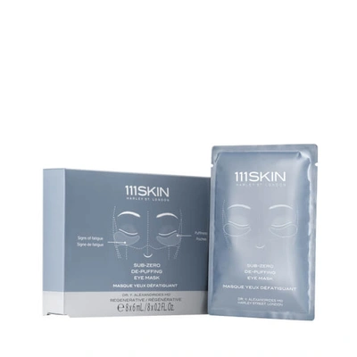 111skin Sub-zero De-puffing Eye Mask X 8 In Colorless