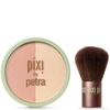 PIXI BEAUTY BLUSH DUO + KABUKI BRUSH - PEACH HONEY,34122