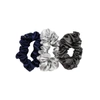 Slip Silk Large Scrunchies Pack Of Three Midnight