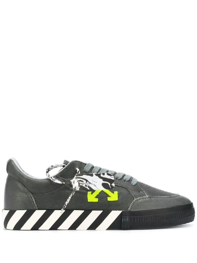 Off-white Low Vulcanized Sustainable Trainer In Black