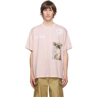 Burberry Men's Love Photo Graphic T-shirt In Pink