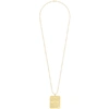 ALYX 1017 ALYX 9SM GOLD MILITARY TAG NECKLACE