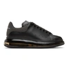 ALEXANDER MCQUEEN BLACK CLEAR SOLE OVERSIZED SNEAKERS