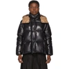 Moncler Womens Khaki Parana Hooded Shell-down Jacket Xs In Black