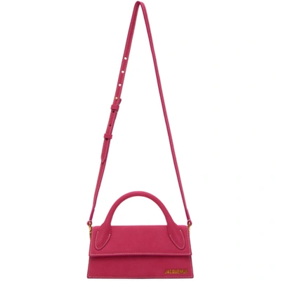 Jacquemus Le Chiquito Long Top Handle Bag In Pink