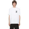 Burberry Emerson Monogrammed Cotton T-shirt In White