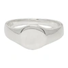 SASKIA DIEZ SILVER OVAL NO. 1 SIGNET RING