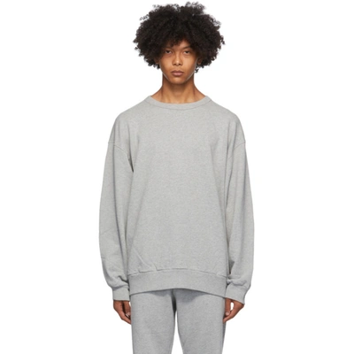 Dries Van Noten Cotton Jersey Sweatshirt In Grey