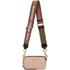 MARC JACOBS MARC JACOBS PINK AND RED SMALL SNAPSHOT BAG