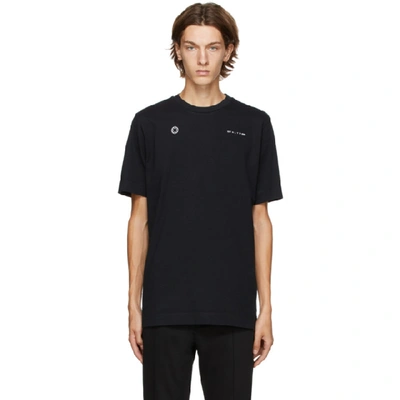 Alyx Cotton T-shirt With Double Front Logo In Black