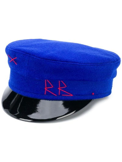 Ruslan Baginskiy Logo刺绣水手帽 In Blue