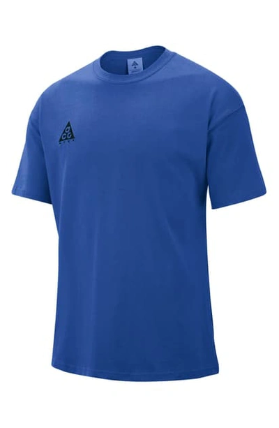 Nike Logo T-shirt In Game Royal/ Black