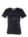 Moschino Double Question Mark Crew-neck T-shirt In Black