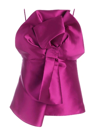 Alberta Ferretti Top In Fuchsia