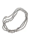 Sylva & Cie Oxidized Sterling Silver Chain-link Necklace