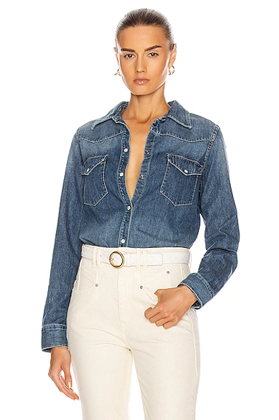 Nili Lotan Travis Shirt In Classic Wash