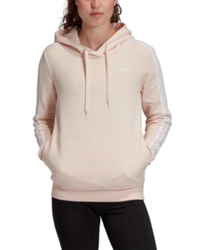 Adidas Originals Adidas Women's Essentials 3-stripe Hoodie In Light Pink