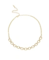 ETTIKA EMPOWERED CRYSTAL AND 18K GOLD CHAIN LINK WOMEN'S NECKLACE