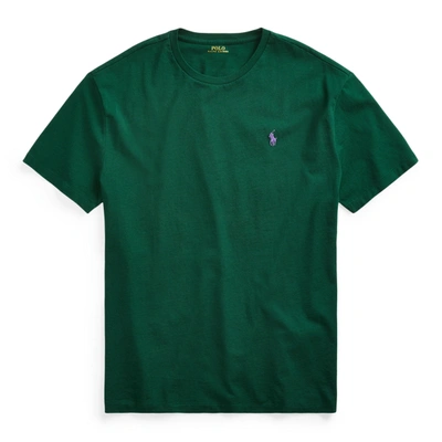 Polo Ralph Lauren Cotton Jersey Crewneck T-shirt In New Forest/c4649