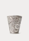 Double Rl Engraved Bandanna Slider In Silver