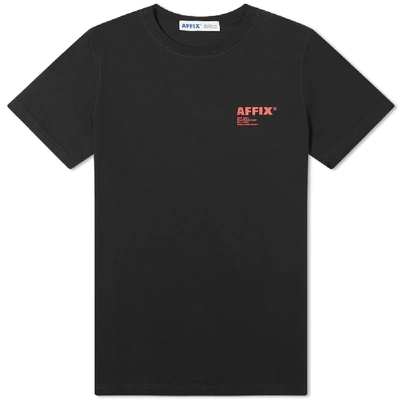 Affix 'standardised' Logo Print T-shirt In Black