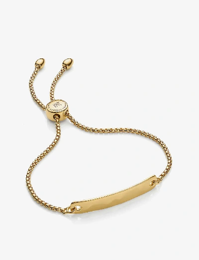 MONICA VINADER MONICA VINADER WOMENS GOLD HAVANA 18CT YELLOW GOLD-VERMEIL WOVEN FRIENDSHIP BRACELET,40804791