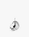 Monica Vinader Nura Recycled Sterling Silver Shell Shaped Charm Pendant In Silver