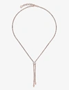 Monica Vinader Womens Rose Gold Fiji Button 18ct Rose-gold Vermeil And Diamond Necklace 1 Size In Rose Gold